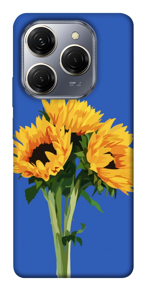 Чехол Bouquet of sunflowers для TECNO Spark 20 Pro