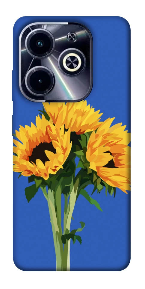 Чехол Bouquet of sunflowers для Infinix Hot 40i