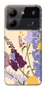 Чехол Flowers art для ZTE Blade A54 4G