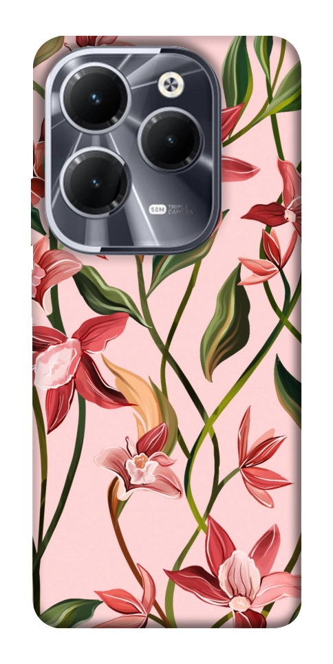 Чехол Floral motifs для Infinix Hot 40