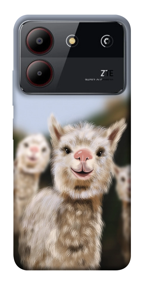 Чохол Funny llamas для ZTE Blade A54 4G