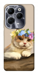 Чехол Cat in flowers для Infinix Hot 40