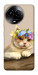 Чохол Cat in flowers для Realme C67 4G