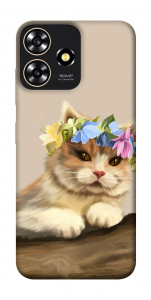 Чохол Cat in flowers для ZTE Blade A73 4G