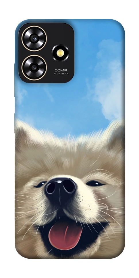 Чехол Samoyed husky для ZTE Blade A73 4G