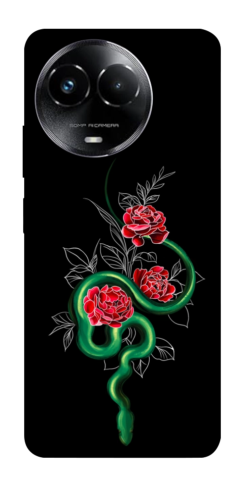 Чехол Snake in flowers для Realme C67 4G