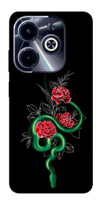 Чохол Snake in flowers для Infinix Hot 40i