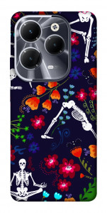 Чехол Yoga skeletons для Infinix Hot 40 Pro