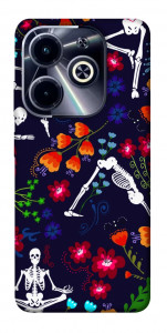 Чехол Yoga skeletons для Infinix Hot 40i