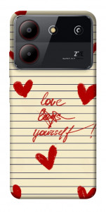 Чохол Love yourself для ZTE Blade A54 4G