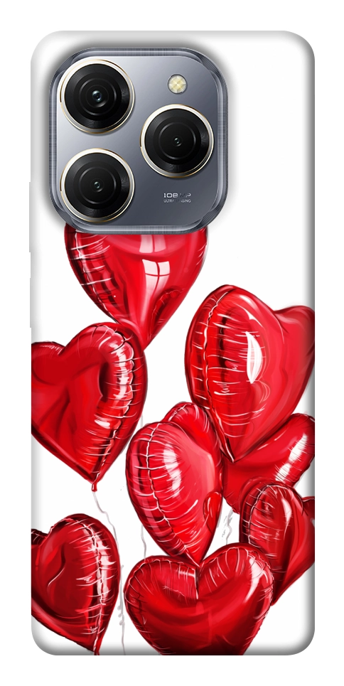 Чехол Heart balloons для TECNO Spark 20 Pro