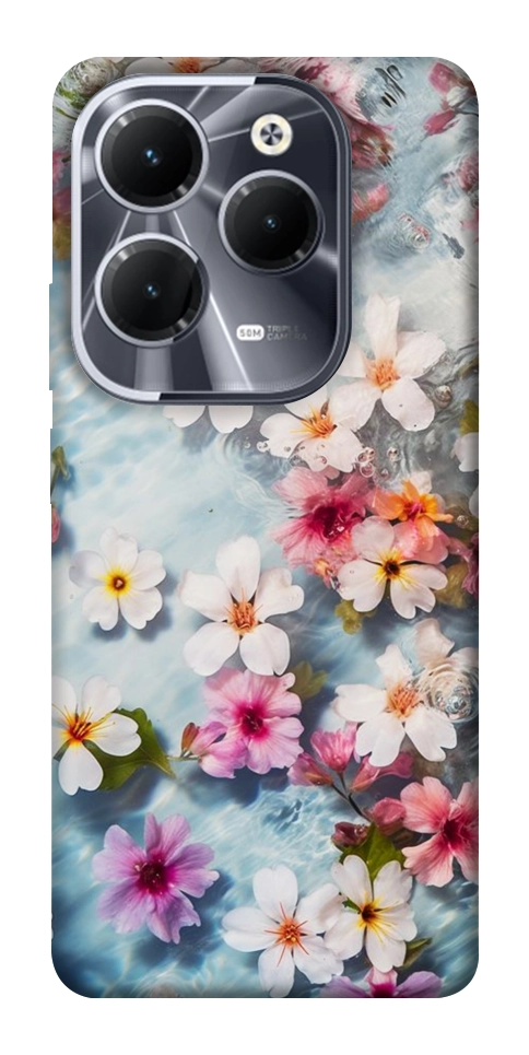 Чехол Floating flowers для Infinix Hot 40