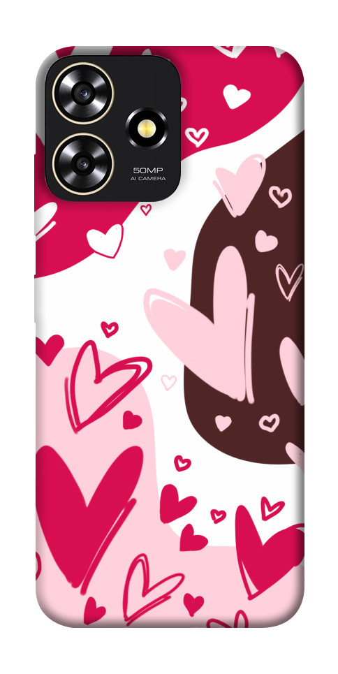 Чехол Hearts mood для ZTE Blade A73 4G