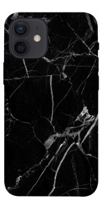 Чехол Черный мрамор для iPhone 12 mini