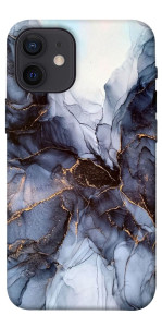 Чехол Черно-белый мрамор для iPhone 12 mini