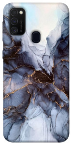Чехол Черно-белый мрамор для Samsung Galaxy M30s