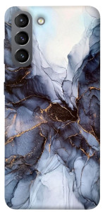 Чехол Черно-белый мрамор для Galaxy S21