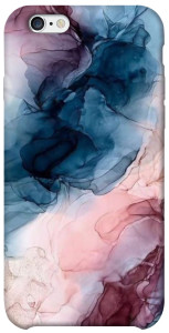 Чехол Розово-голубые разводы для iPhone 6 (4.7'')