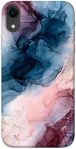 Чохол Рожево-блакитні розводи для iPhone XR