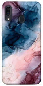 Чехол Розово-голубые разводы для Samsung Galaxy A20 A205F