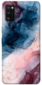 Чохол Рожево-блакитні розводи для Galaxy A41 (2020)