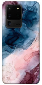 Чехол Розово-голубые разводы для Galaxy S20 Ultra (2020)
