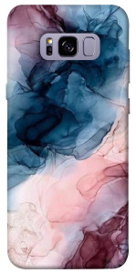 Чехол Розово-голубые разводы для Galaxy S8+