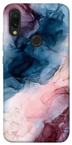 Чехол Розово-голубые разводы для Xiaomi Redmi 7
