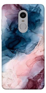 Чехол Розово-голубые разводы для Xiaomi Redmi Note 4 (Snapdragon)