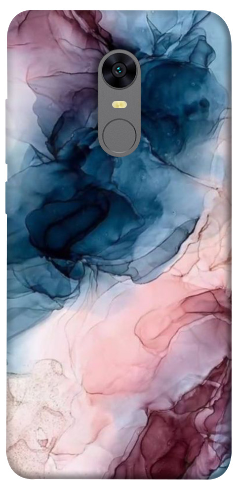 Чехол Розово-голубые разводы для Xiaomi Redmi Note 5 (Single Camera)