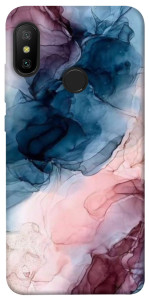 Чехол Розово-голубые разводы для Xiaomi Redmi 6 Pro
