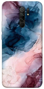 Чехол Розово-голубые разводы для Xiaomi Redmi 9