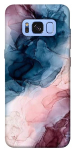 Чехол Розово-голубые разводы для Galaxy S8 (G950)