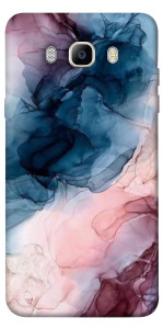 Чохол Рожево-блакитні розводи для Galaxy J7 (2016)