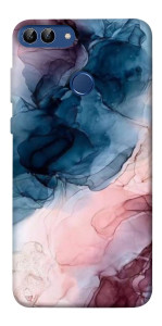 Чехол Розово-голубые разводы для Huawei Enjoy 7S