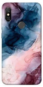 Чехол Розово-голубые разводы для Xiaomi Redmi Note 6 Pro