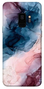 Чехол Розово-голубые разводы для Galaxy S9