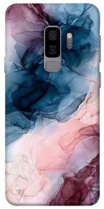 Чехол Розово-голубые разводы для Galaxy S9+