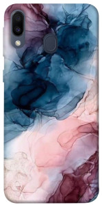 Чехол Розово-голубые разводы для Galaxy M20