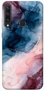 Чохол Рожево-блакитні розводи для Huawei Y6p