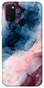 Чехол Розово-голубые разводы для Samsung Galaxy M30s