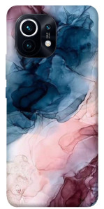 Чехол Розово-голубые разводы для Xiaomi Mi 11