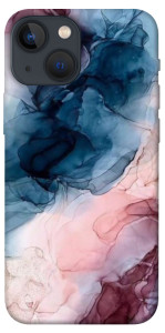 Чехол Розово-голубые разводы для iPhone 13 mini