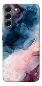 Чехол Розово-голубые разводы для Galaxy S22+