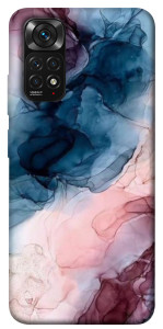 Чехол Розово-голубые разводы для Xiaomi Redmi Note 11S