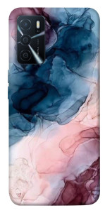 Чохол Рожево-блакитні розводи для Oppo A16 4G