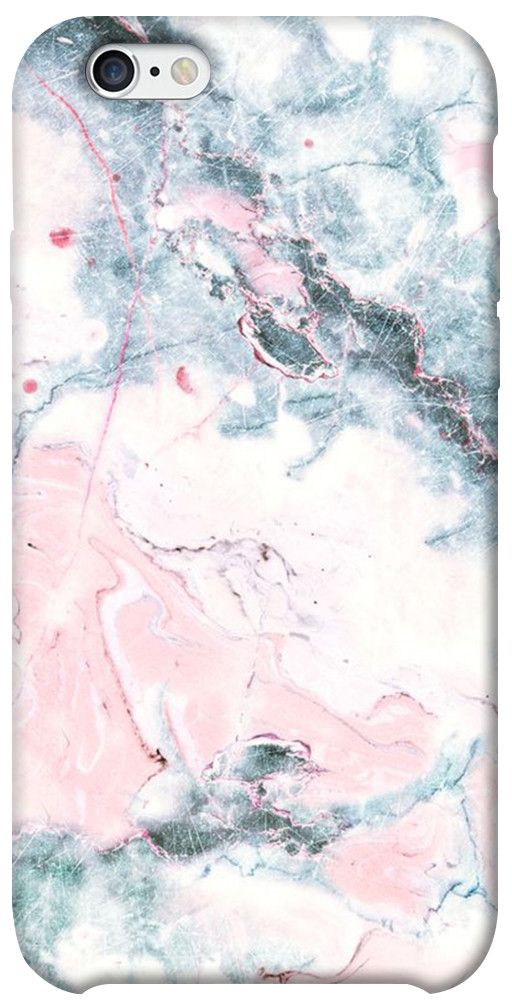 Чохол Рожево-блакитний мармур для iPhone 6