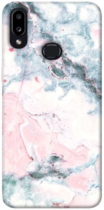 Чехол Розово-голубой мрамор для Galaxy A10s (2019)