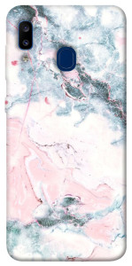 Чохол Рожево-блакитний мармур для Galaxy A20 (2019)