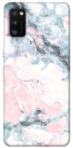 Чехол Розово-голубой мрамор для Galaxy A41 (2020)